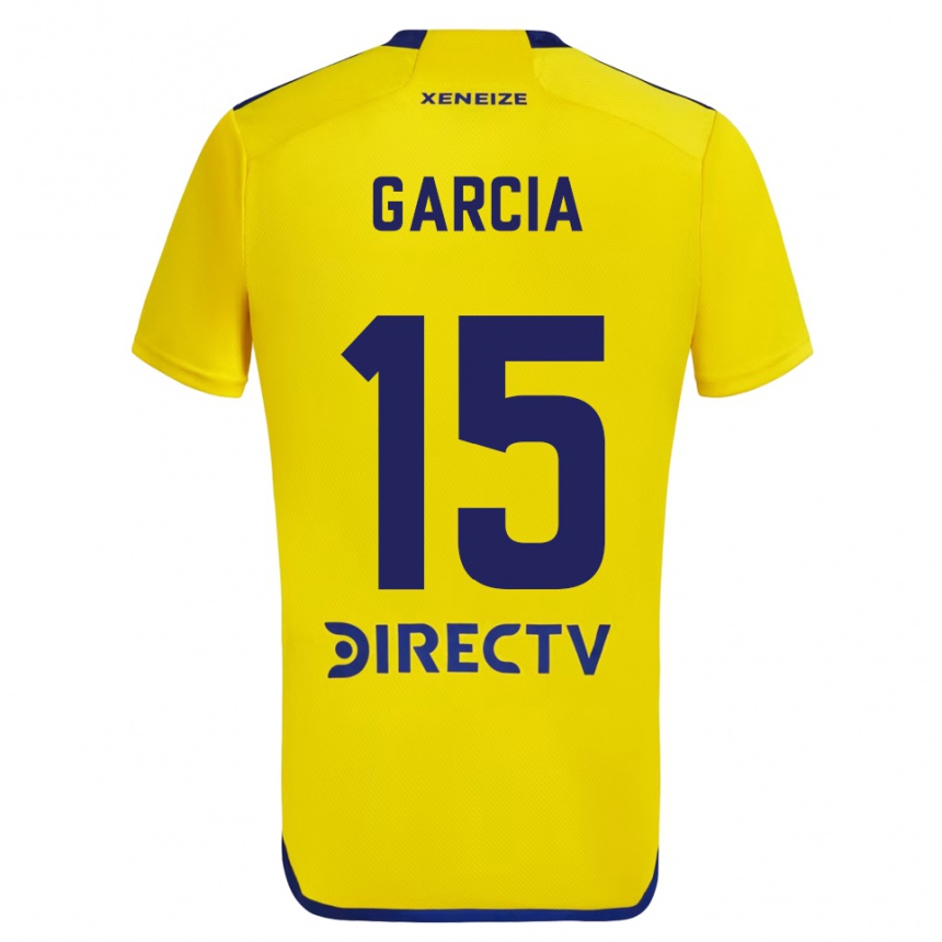 Vaikiškas Ramiro Garcia #15 Geltona Mėlyna Išvykos Marškinėliai 2024/25 T-Shirt