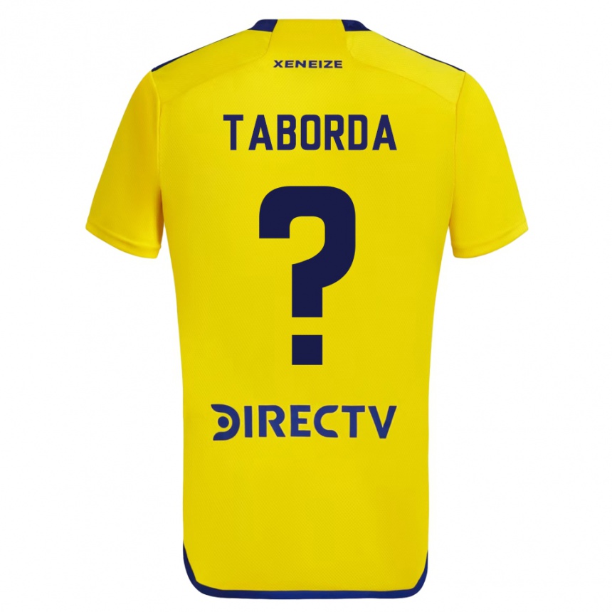 Vaikiškas Jason Taborda #0 Geltona Mėlyna Išvykos Marškinėliai 2024/25 T-Shirt