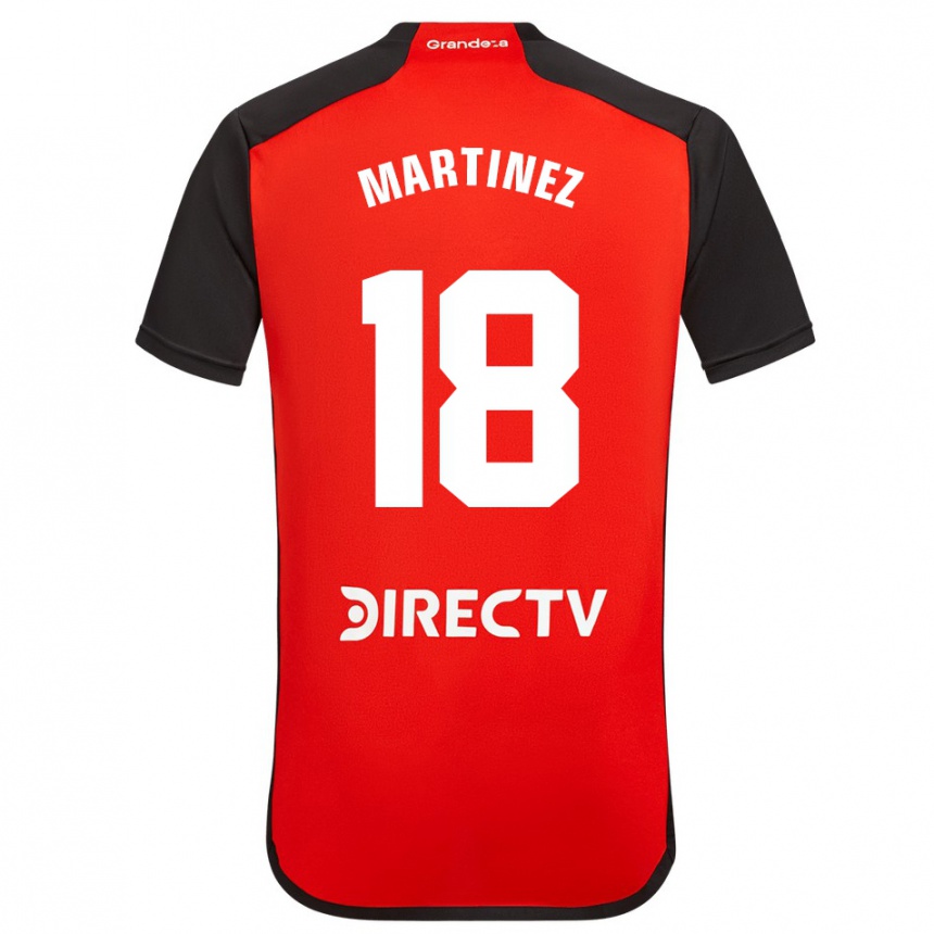 Vaikiškas Pity Martínez #18 Raudona Juoda Balta Išvykos Marškinėliai 2024/25 T-Shirt