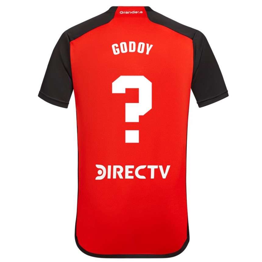 Vaikiškas Lautaro Godoy #0 Raudona Juoda Balta Išvykos Marškinėliai 2024/25 T-Shirt