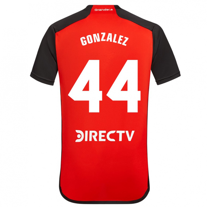 Vaikiškas Alexis González #44 Raudona Juoda Balta Išvykos Marškinėliai 2024/25 T-Shirt