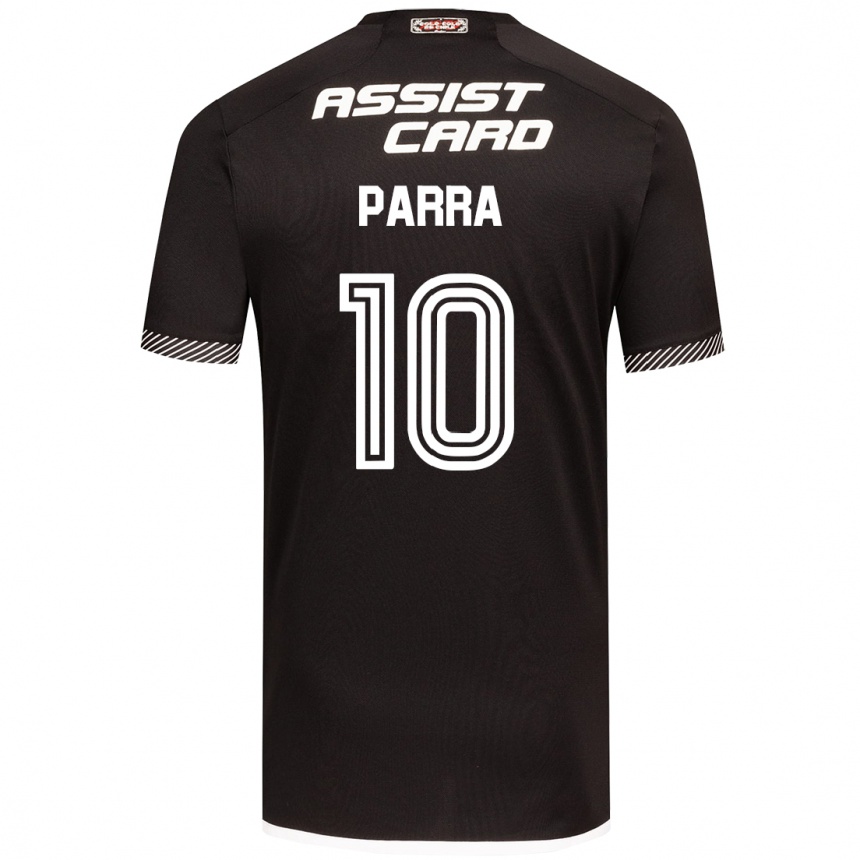 Vaikiškas Pablo Parra #10 Juoda Balta Išvykos Marškinėliai 2024/25 T-Shirt