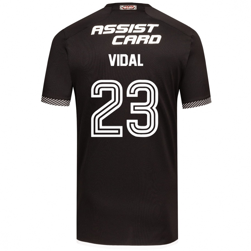 Vaikiškas Arturo Vidal #23 Juoda Balta Išvykos Marškinėliai 2024/25 T-Shirt