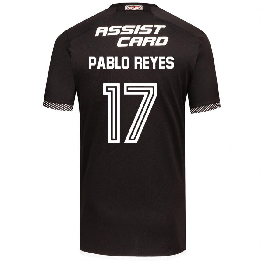 Vaikiškas Juan Pablo Reyes #17 Juoda Balta Išvykos Marškinėliai 2024/25 T-Shirt