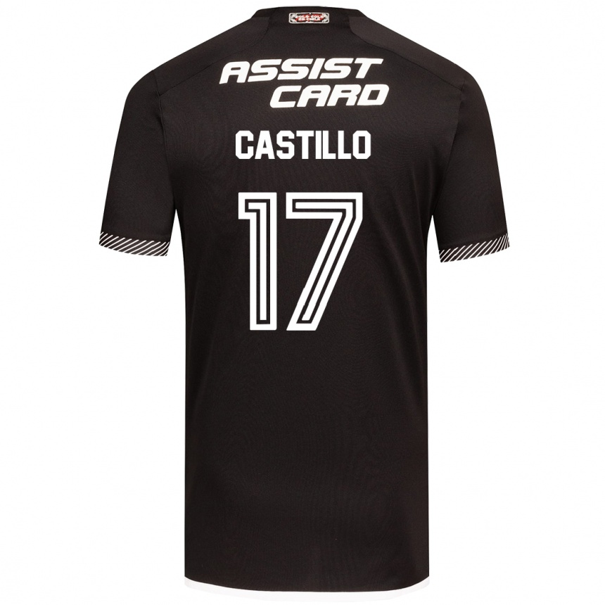 Vaikiškas Fabián Castillo #17 Juoda Balta Išvykos Marškinėliai 2024/25 T-Shirt