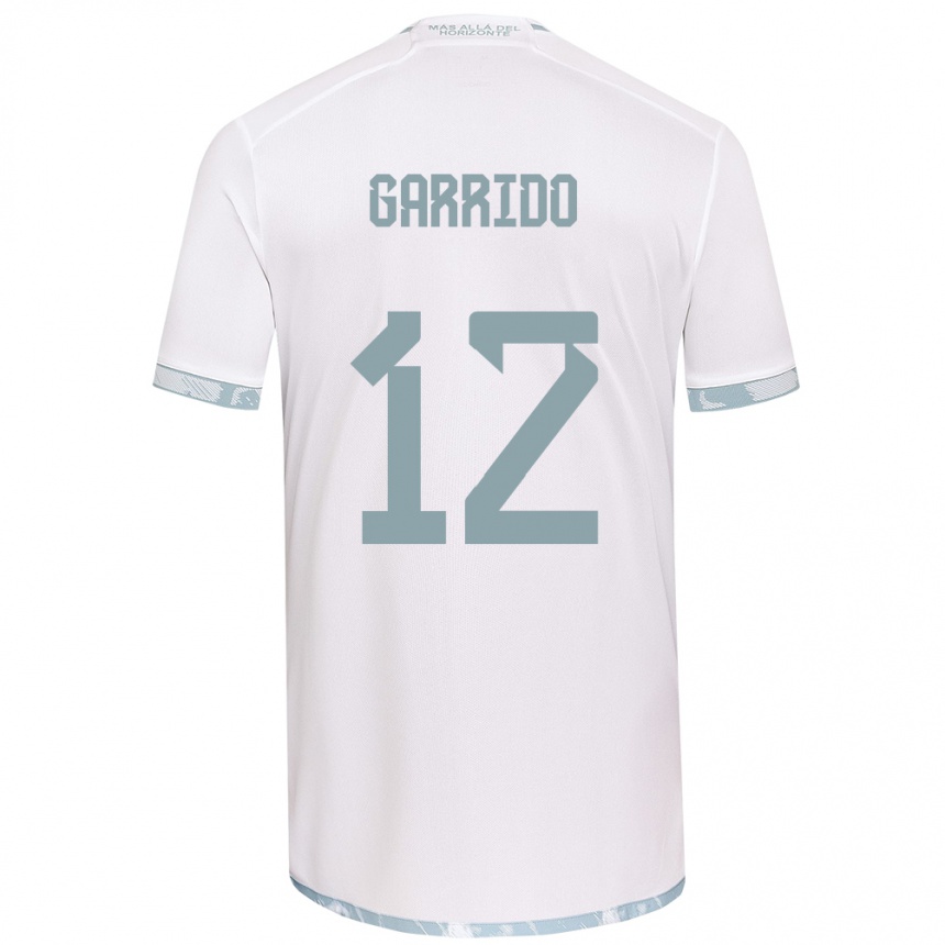 Vaikiškas Pedro Garrido #12 Balta Pilka Išvykos Marškinėliai 2024/25 T-Shirt