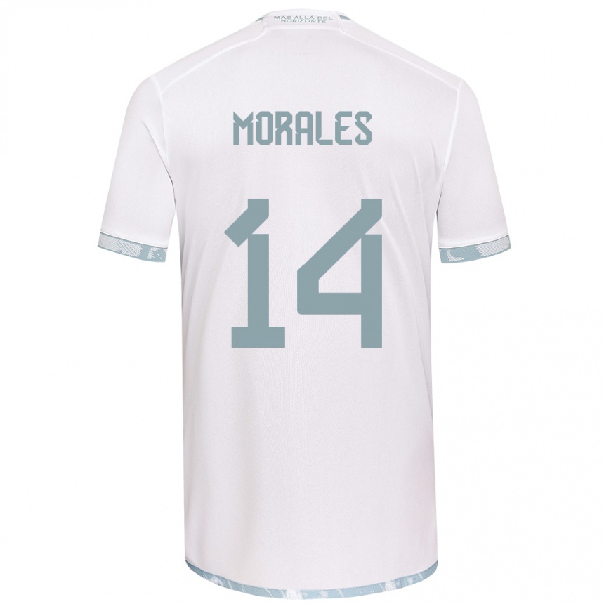 Vaikiškas Marcelo Morales #14 Balta Pilka Išvykos Marškinėliai 2024/25 T-Shirt