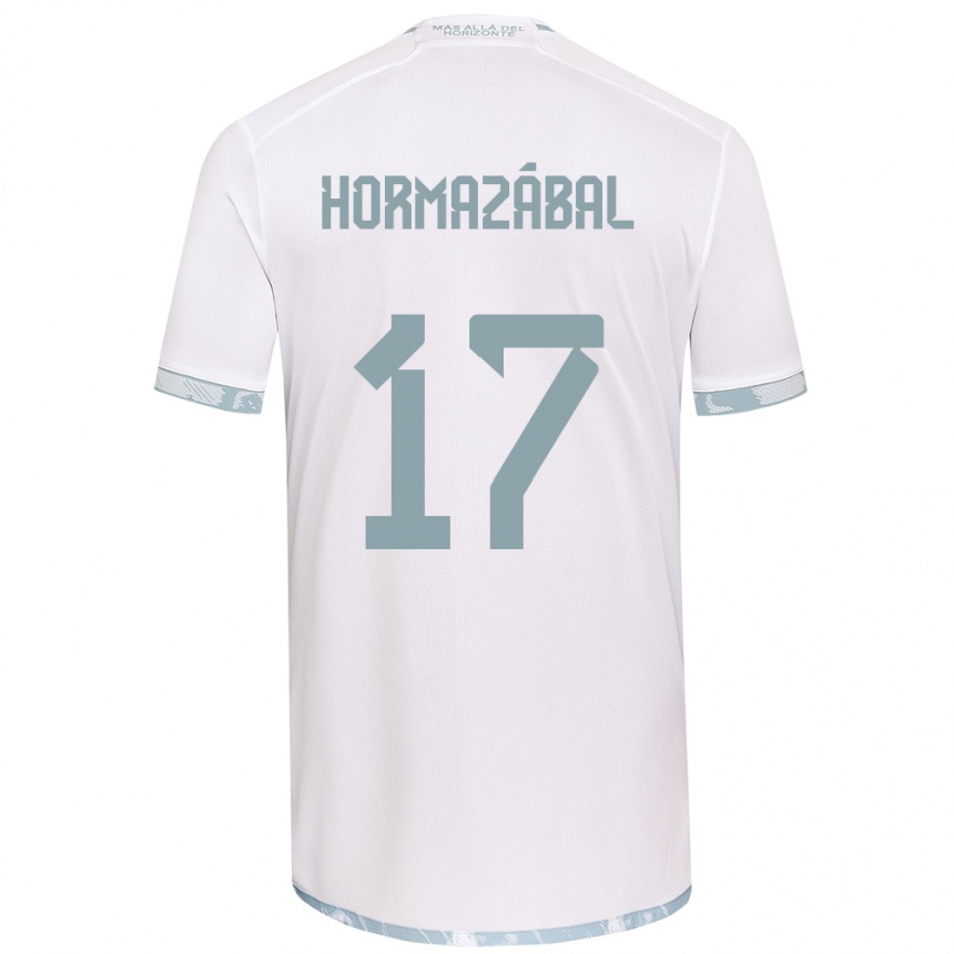 Vaikiškas Fabián Hormazábal #17 Balta Pilka Išvykos Marškinėliai 2024/25 T-Shirt