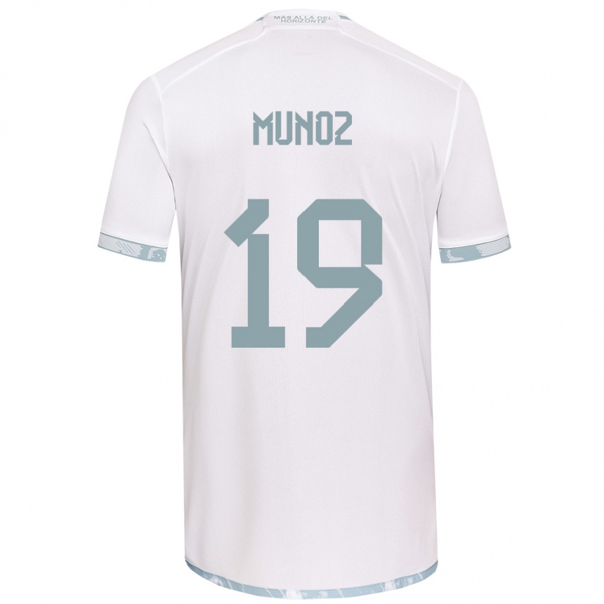 Vaikiškas Cristóbal Muñoz #19 Balta Pilka Išvykos Marškinėliai 2024/25 T-Shirt