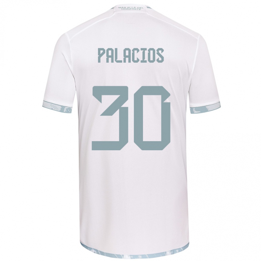 Vaikiškas Cristian Palacios #30 Balta Pilka Išvykos Marškinėliai 2024/25 T-Shirt