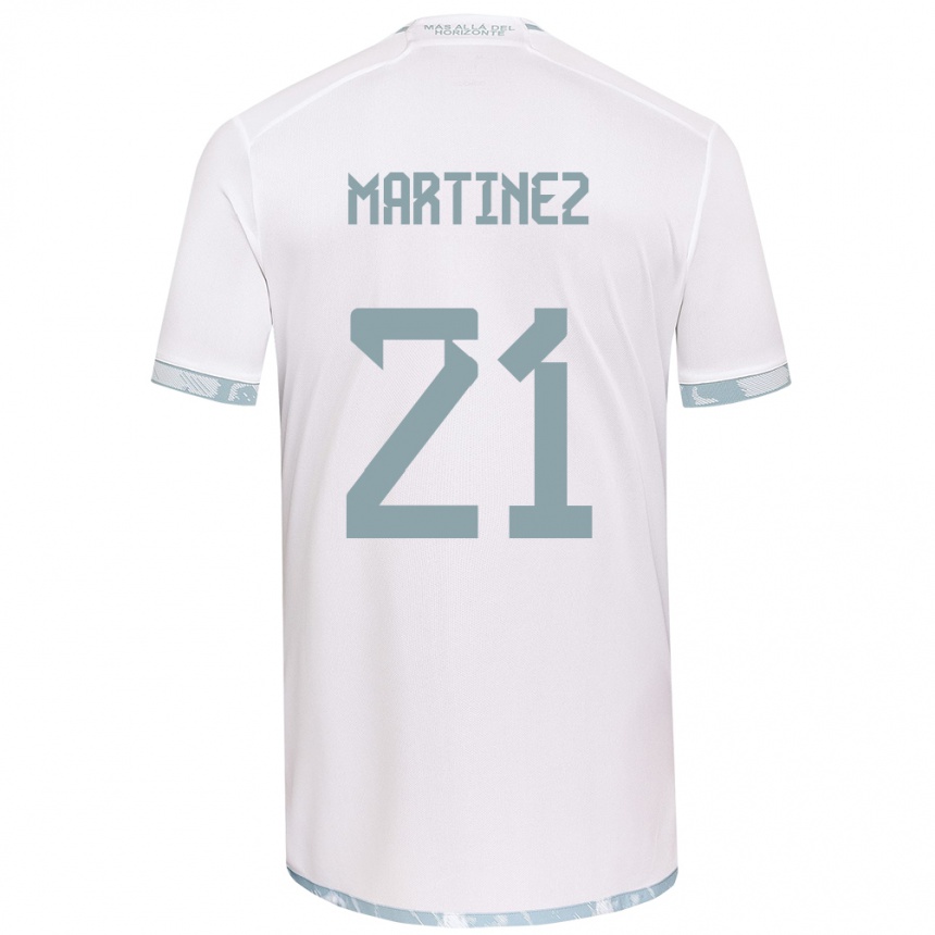 Vaikiškas Maria Martínez #21 Balta Pilka Išvykos Marškinėliai 2024/25 T-Shirt