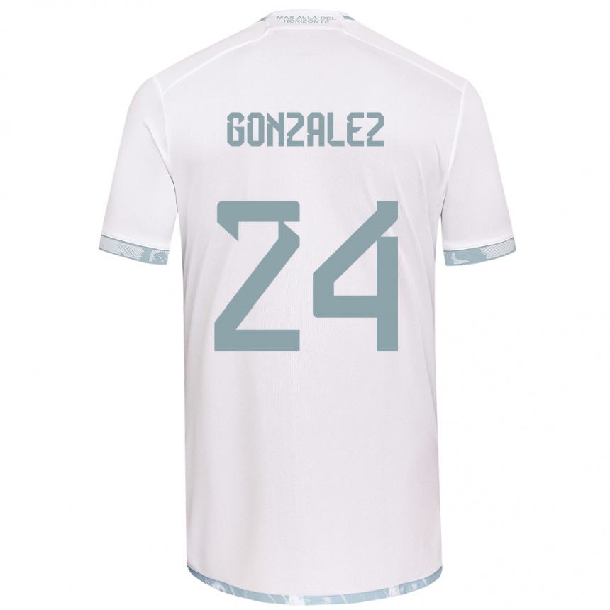 Vaikiškas Emma González #24 Balta Pilka Išvykos Marškinėliai 2024/25 T-Shirt