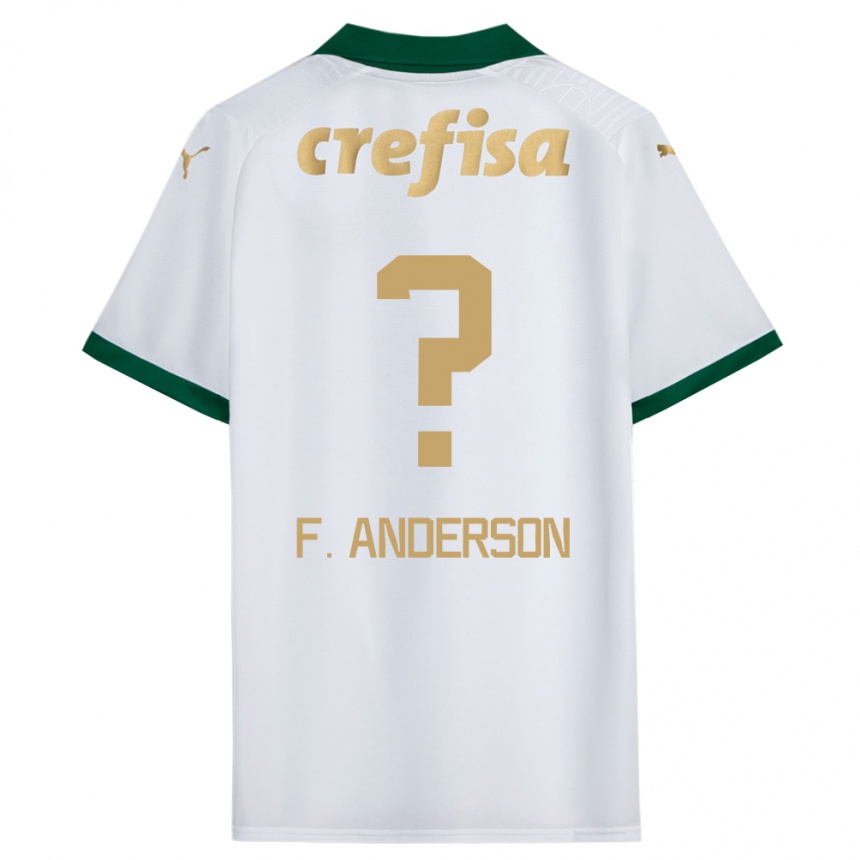 Vaikiškas Felipe Anderson #0 Balta Žalia Išvykos Marškinėliai 2024/25 T-Shirt