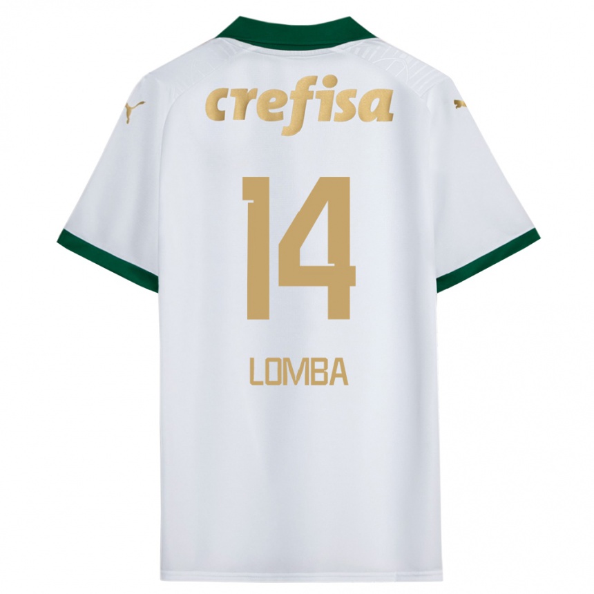 Vaikiškas Marcelo Lomba #14 Balta Žalia Išvykos Marškinėliai 2024/25 T-Shirt