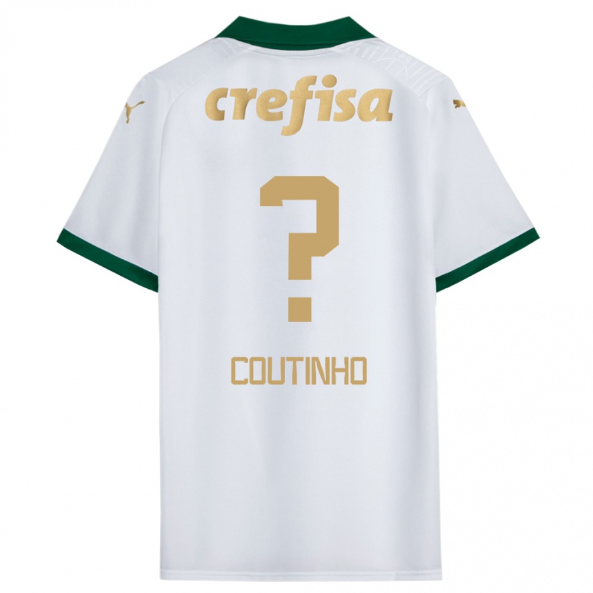 Vaikiškas Rafael Coutinho #0 Balta Žalia Išvykos Marškinėliai 2024/25 T-Shirt