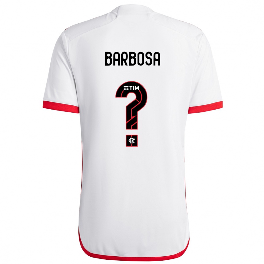 Vaikiškas Lucas Barbosa #0 Balta Raudona Išvykos Marškinėliai 2024/25 T-Shirt