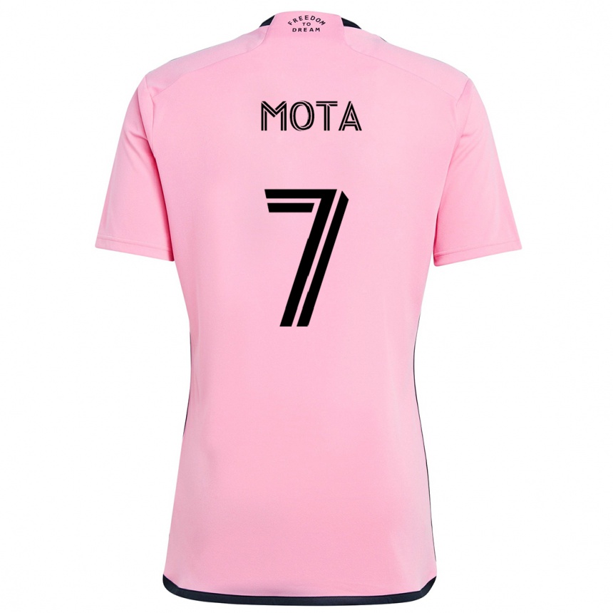 Vyrai Jean Mota #7 Rožinis Namų Marškinėliai 2024/25 T-Shirt