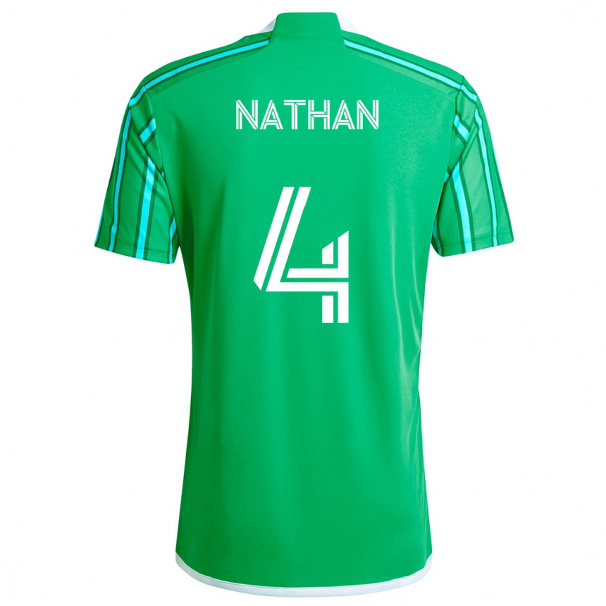 Vyrai Nathan #4 Žalia Balta Namų Marškinėliai 2024/25 T-Shirt