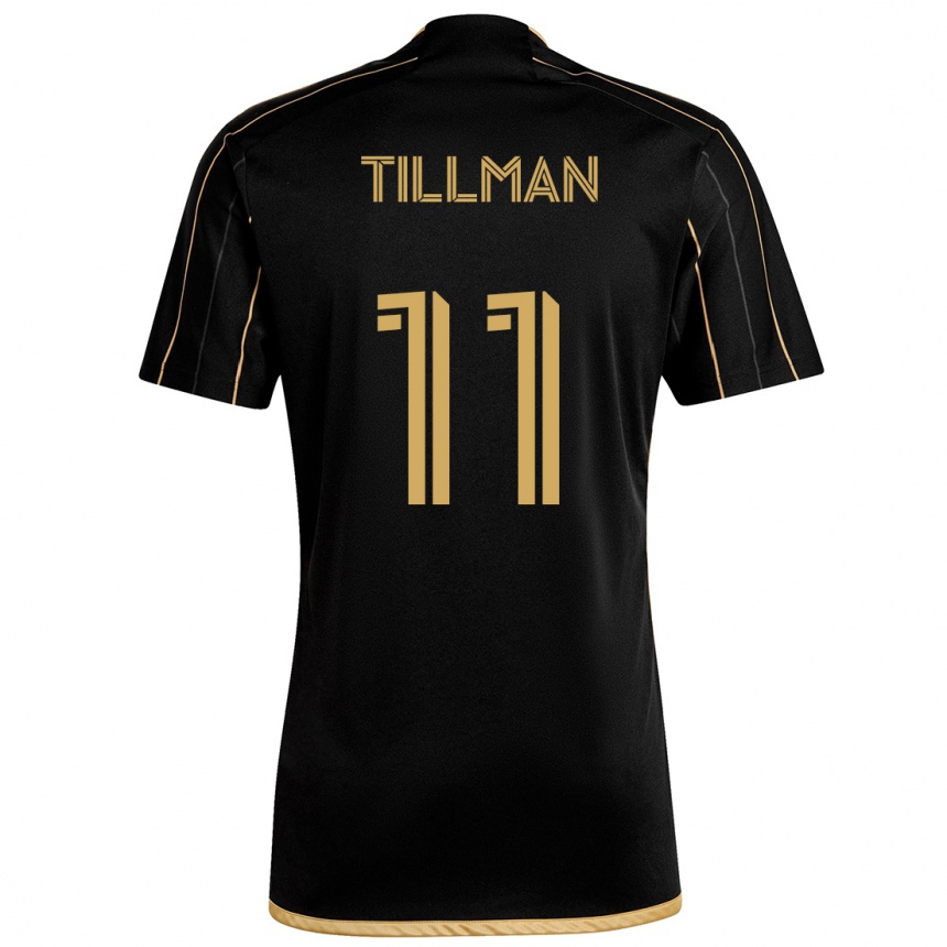 Vyrai Timothy Tillman #11 Juodas Auksas Namų Marškinėliai 2024/25 T-Shirt