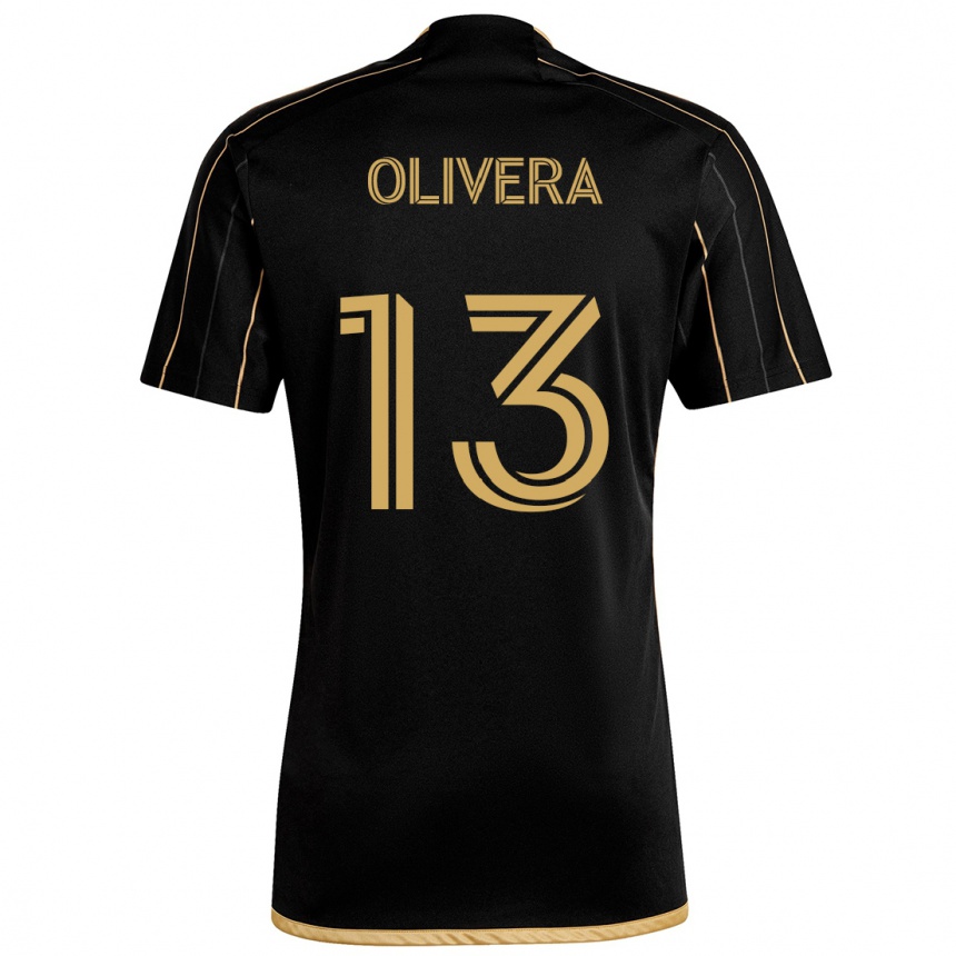 Vyrai Cristian Olivera #13 Juodas Auksas Namų Marškinėliai 2024/25 T-Shirt