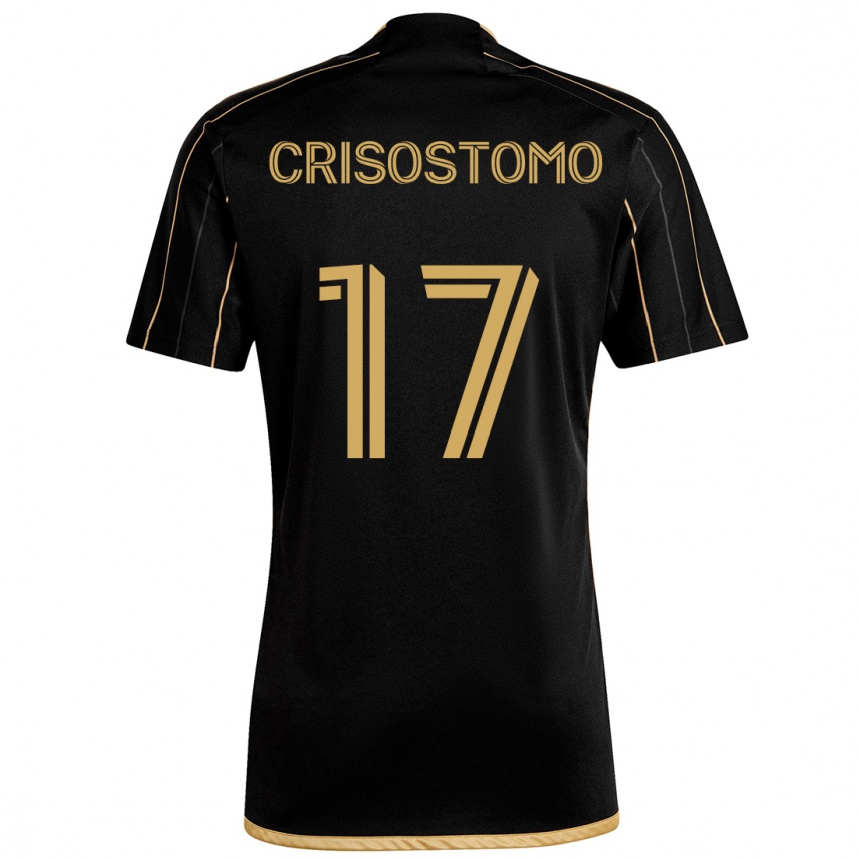 Vyrai Danny Crisostomo #17 Juodas Auksas Namų Marškinėliai 2024/25 T-Shirt