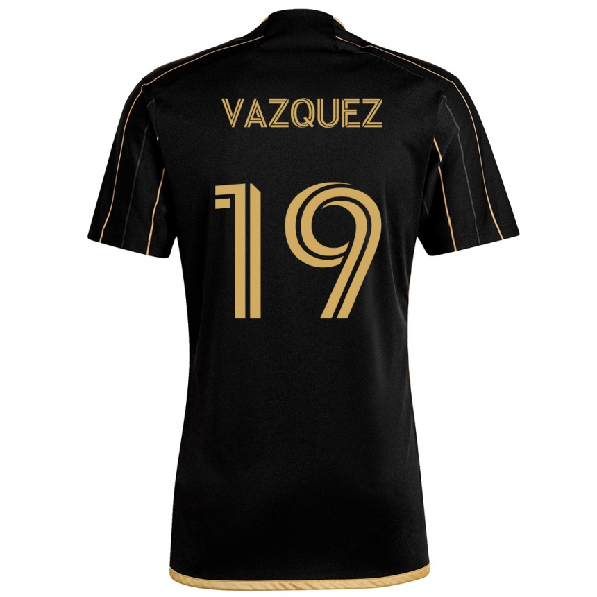 Vyrai Favian Vazquez #19 Juodas Auksas Namų Marškinėliai 2024/25 T-Shirt