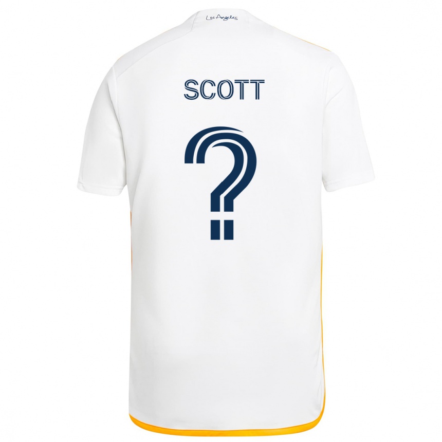 Vyrai Brady Scott #0 Balta Geltona Namų Marškinėliai 2024/25 T-Shirt