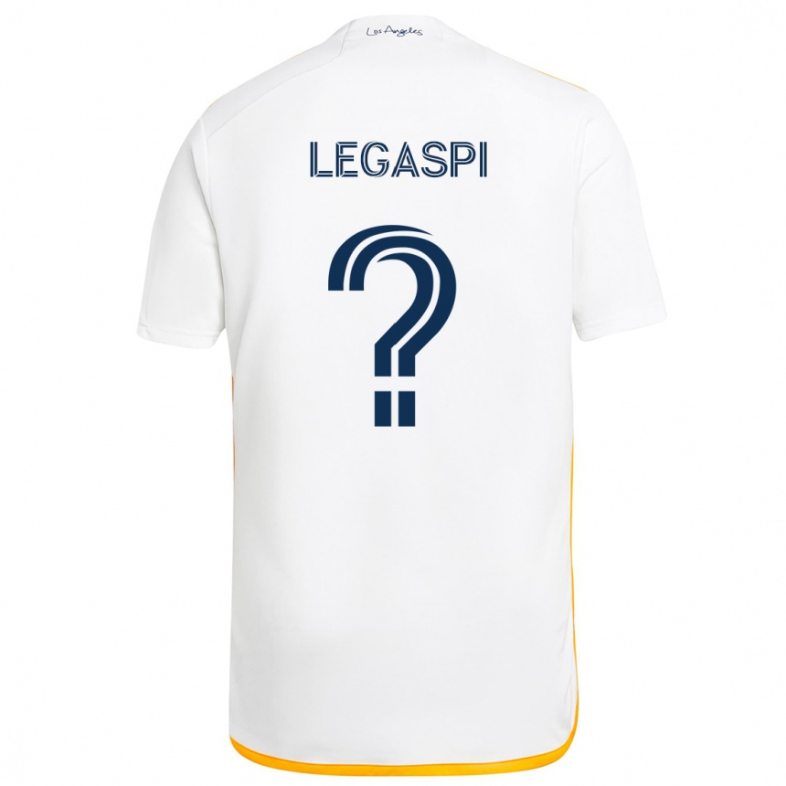 Vyrai Allan Legaspi #0 Balta Geltona Namų Marškinėliai 2024/25 T-Shirt