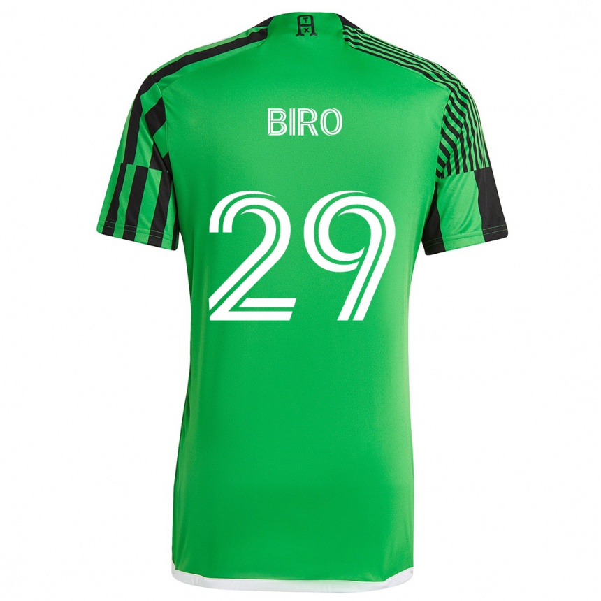 Vyrai Guilherme Biro #29 Žalia Juoda Namų Marškinėliai 2024/25 T-Shirt