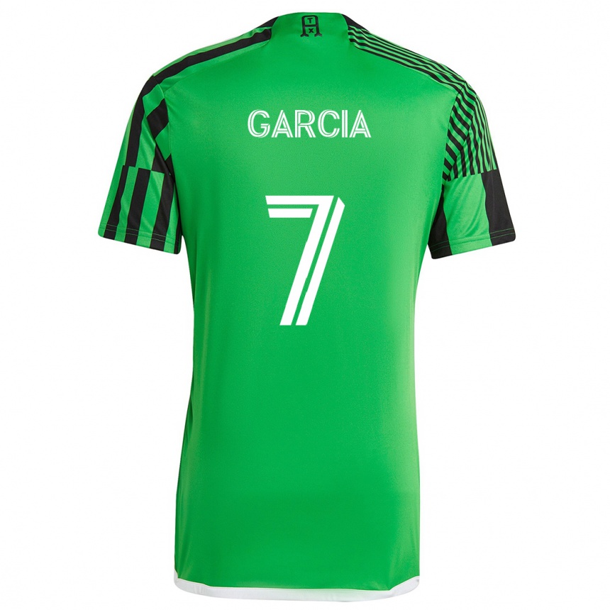 Vyrai Anthony García #7 Žalia Juoda Namų Marškinėliai 2024/25 T-Shirt