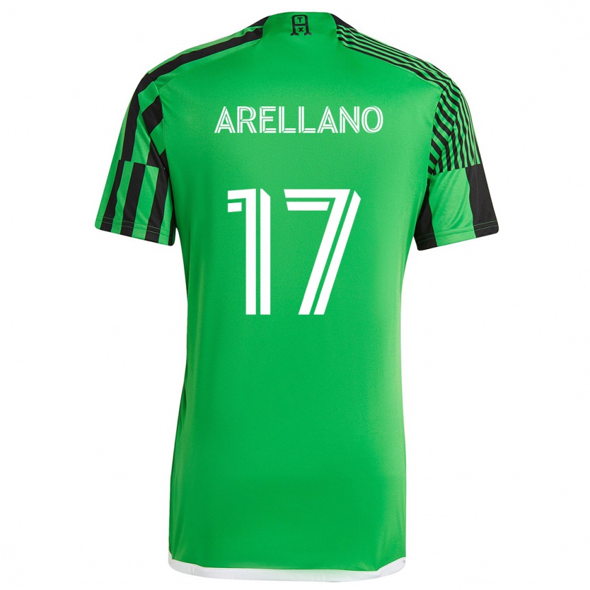 Vyrai Bryan Arellano #17 Žalia Juoda Namų Marškinėliai 2024/25 T-Shirt