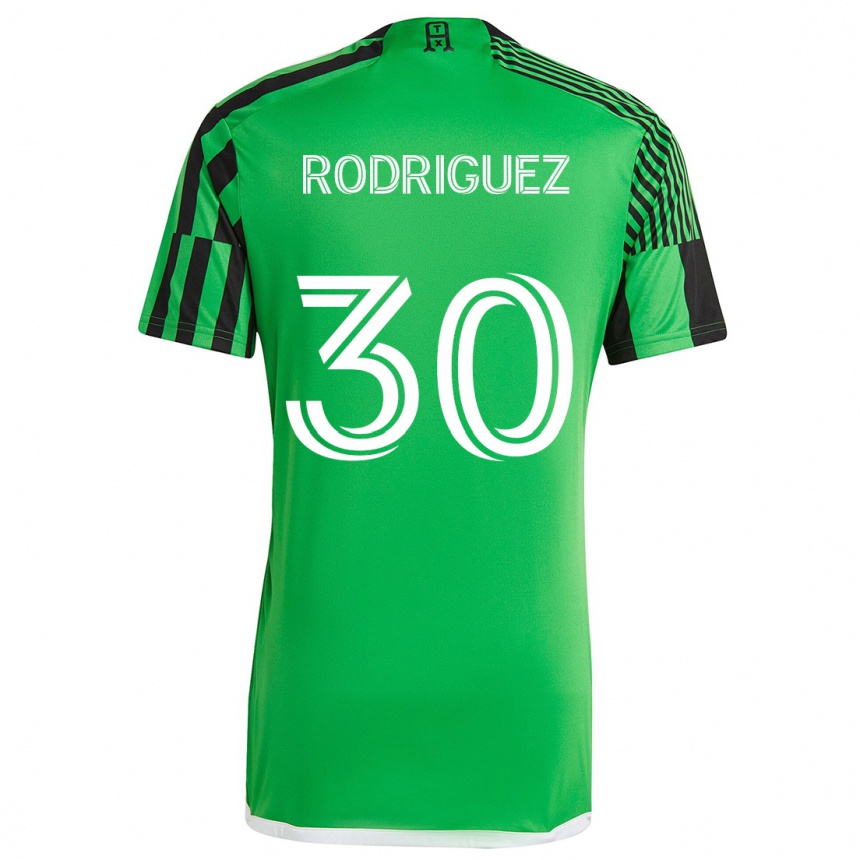 Vyrai Memo Rodríguez #30 Žalia Juoda Namų Marškinėliai 2024/25 T-Shirt