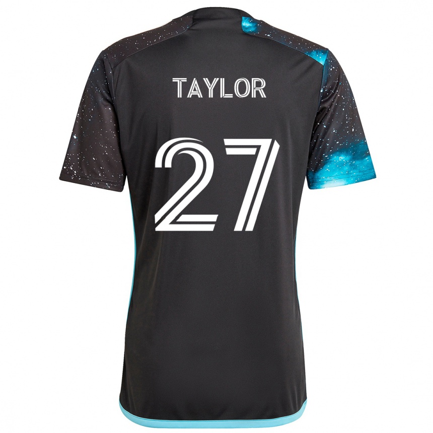 Vyrai D.j. Taylor #27 Juoda Mėlyna Namų Marškinėliai 2024/25 T-Shirt