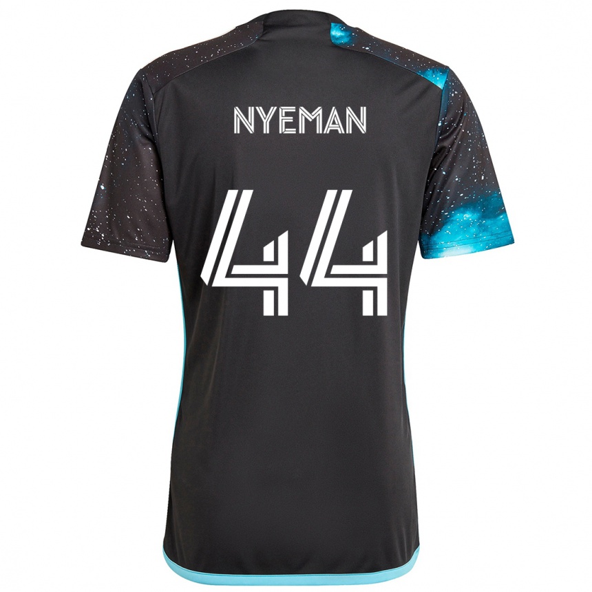 Vyrai Moses Nyeman #44 Juoda Mėlyna Namų Marškinėliai 2024/25 T-Shirt