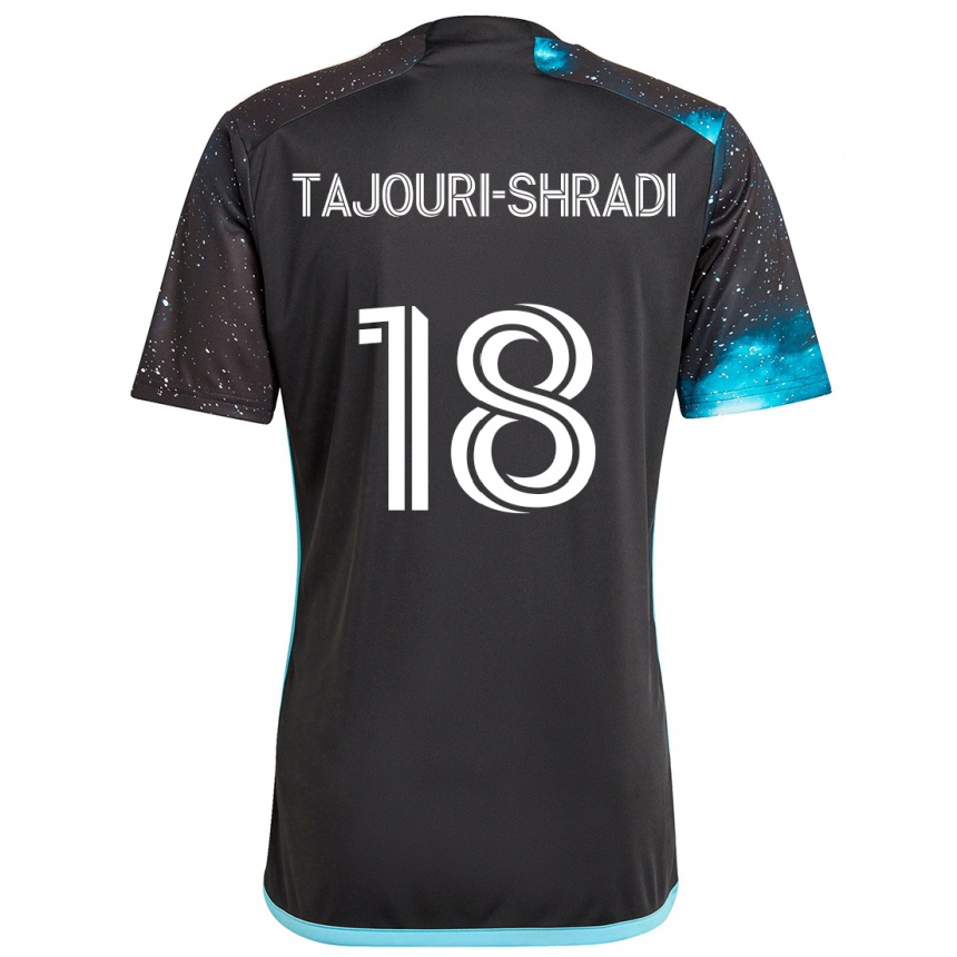 Vyrai Ismael Tajouri-Shradi #18 Juoda Mėlyna Namų Marškinėliai 2024/25 T-Shirt