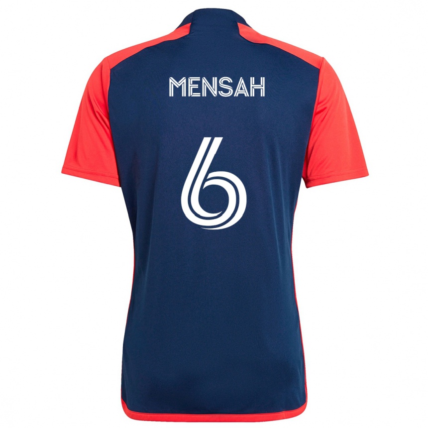 Vyrai Jonathan Mensah #6 Mėlyna Raudona Namų Marškinėliai 2024/25 T-Shirt