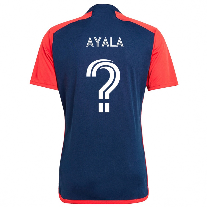 Vyrai Paolo Ayala #0 Mėlyna Raudona Namų Marškinėliai 2024/25 T-Shirt