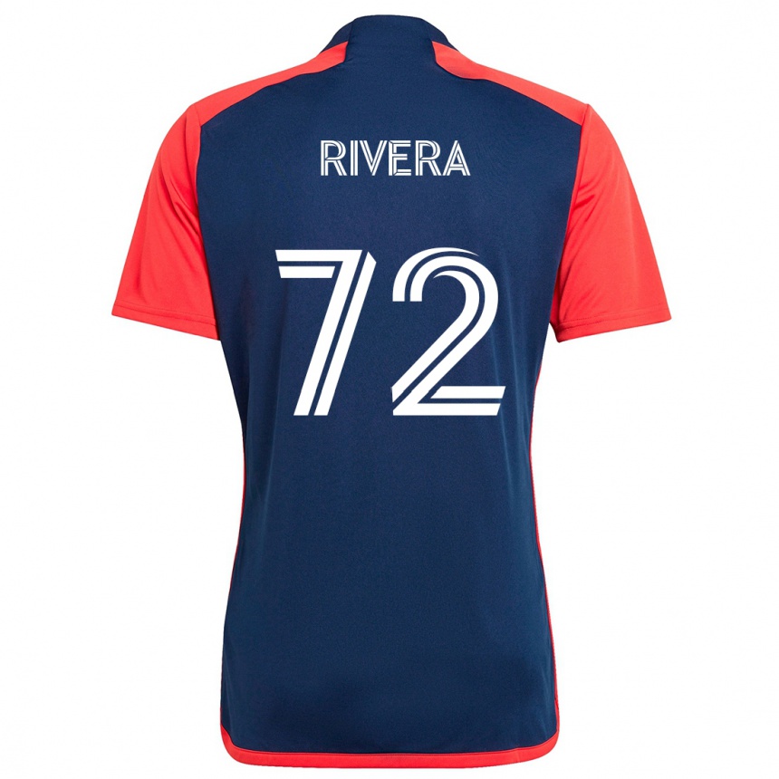 Vyrai Damián Rivera #72 Mėlyna Raudona Namų Marškinėliai 2024/25 T-Shirt