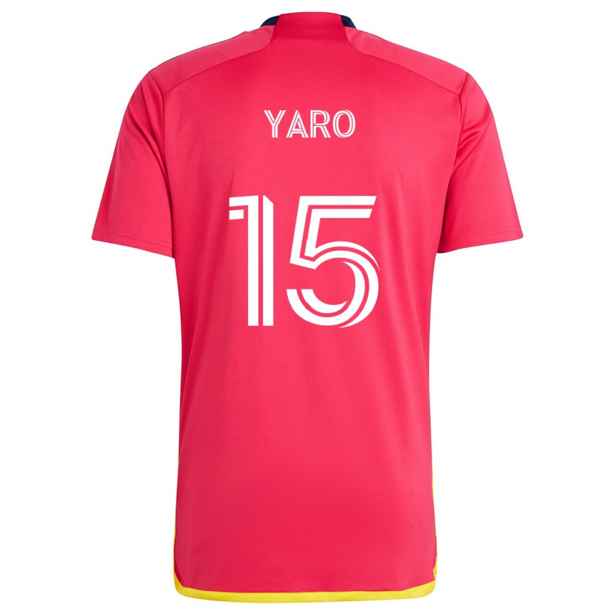 Vyrai Joshua Yaro #15 Raudona Melyna Namų Marškinėliai 2024/25 T-Shirt