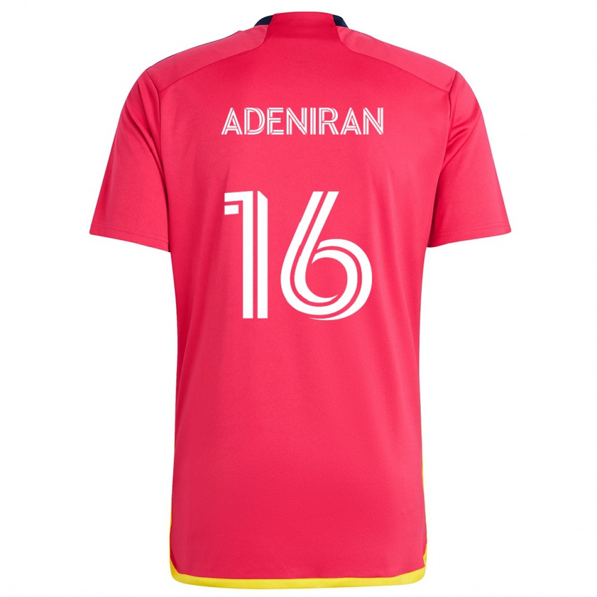 Vyrai Samuel Adeniran #16 Raudona Melyna Namų Marškinėliai 2024/25 T-Shirt