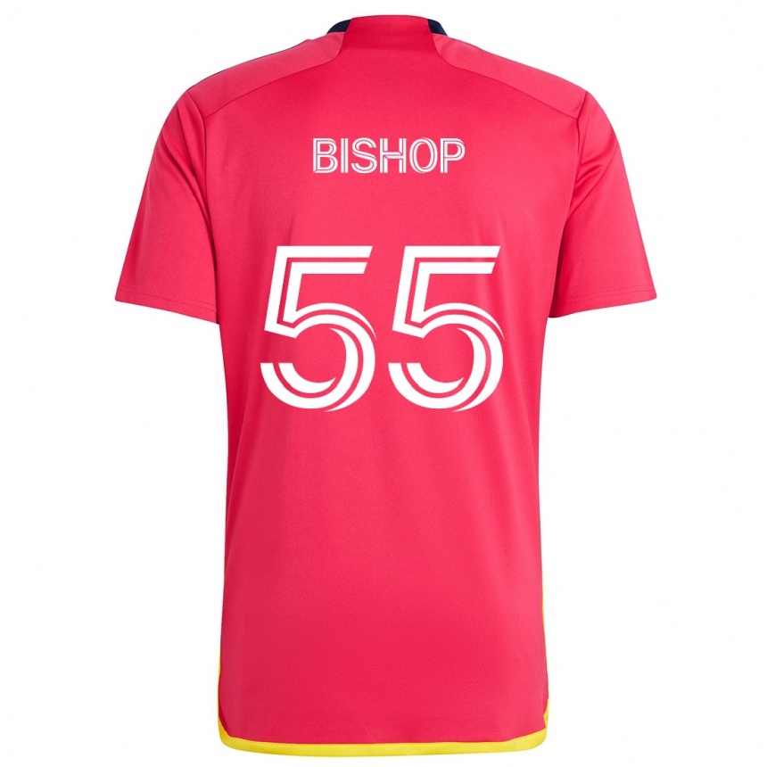 Vyrai Nick Bishop #55 Raudona Melyna Namų Marškinėliai 2024/25 T-Shirt