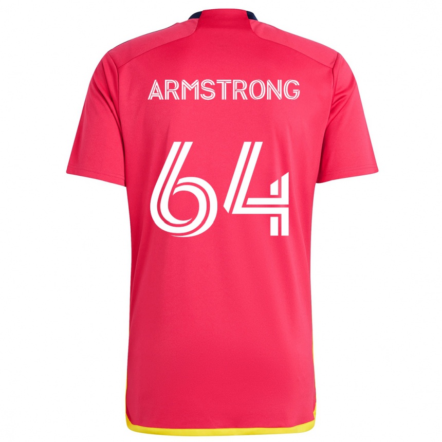 Vyrai Dida Armstrong #64 Raudona Melyna Namų Marškinėliai 2024/25 T-Shirt