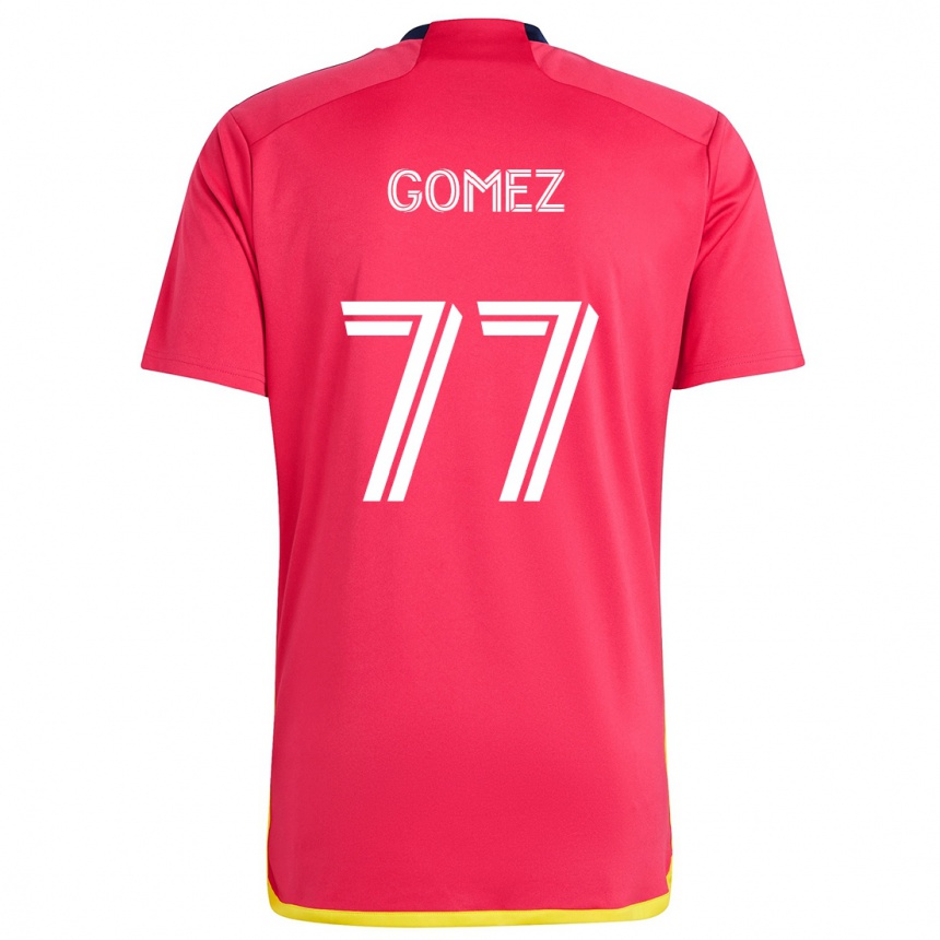 Vyrai Sam Gomez #77 Raudona Melyna Namų Marškinėliai 2024/25 T-Shirt