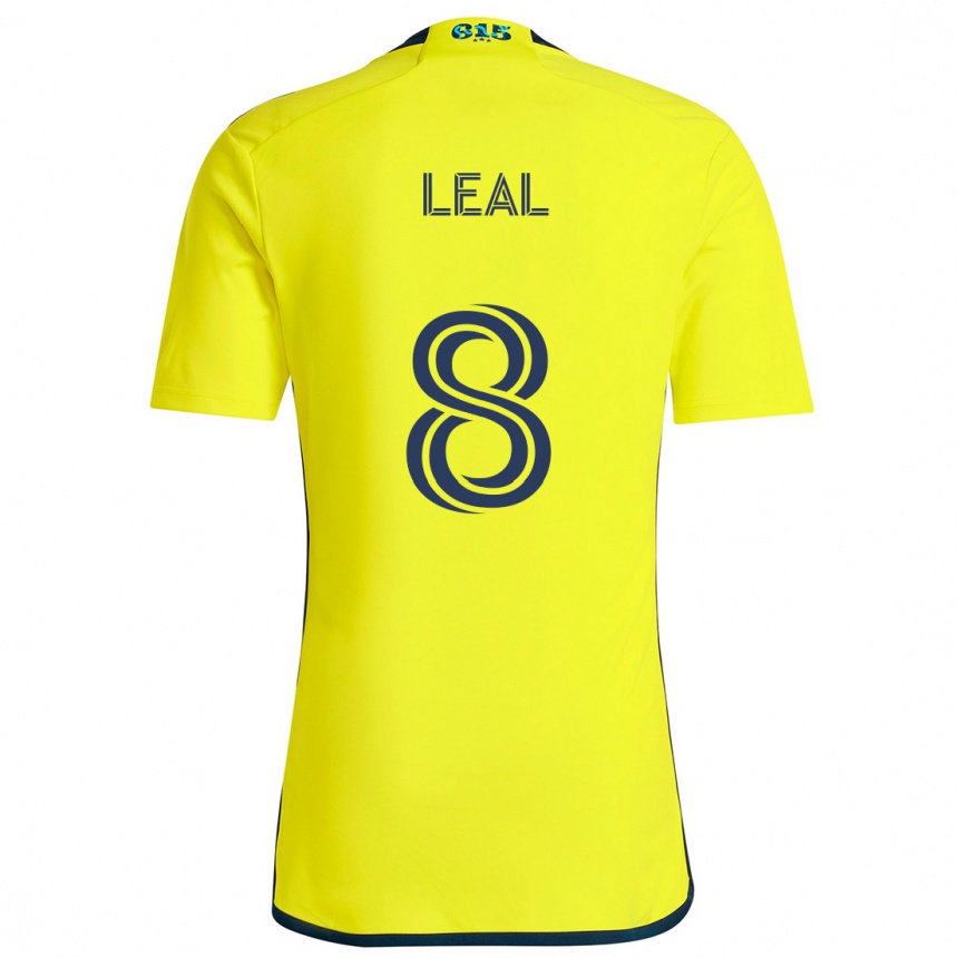 Vyrai Randall Leal #8 Geltona Mėlyna Namų Marškinėliai 2024/25 T-Shirt