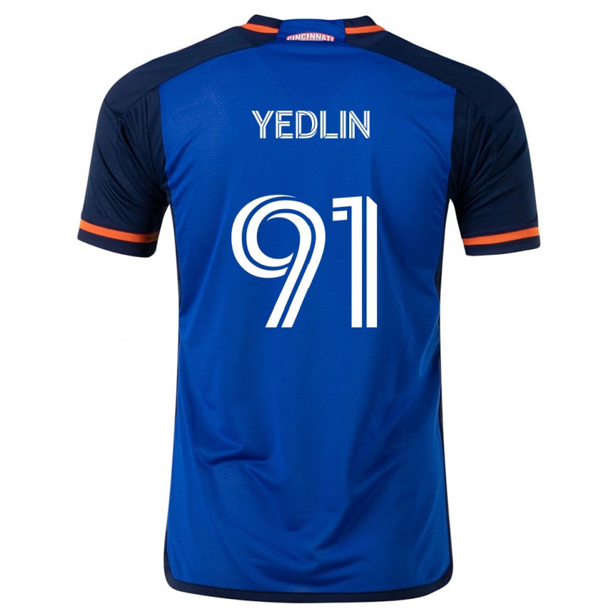 Vyrai Deandre Yedlin #91 Mėlyna Balta Namų Marškinėliai 2024/25 T-Shirt