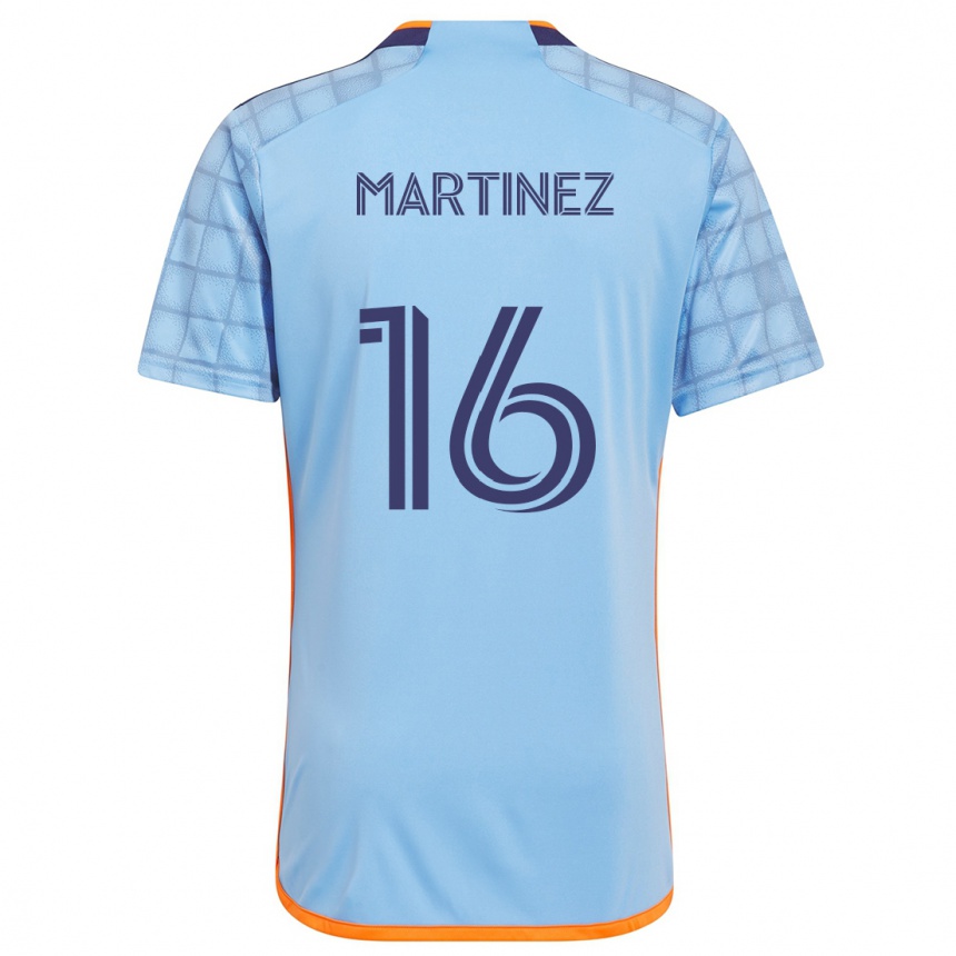 Vyrai Alonso Martínez #16 Mėlyna Oranžinė Namų Marškinėliai 2024/25 T-Shirt