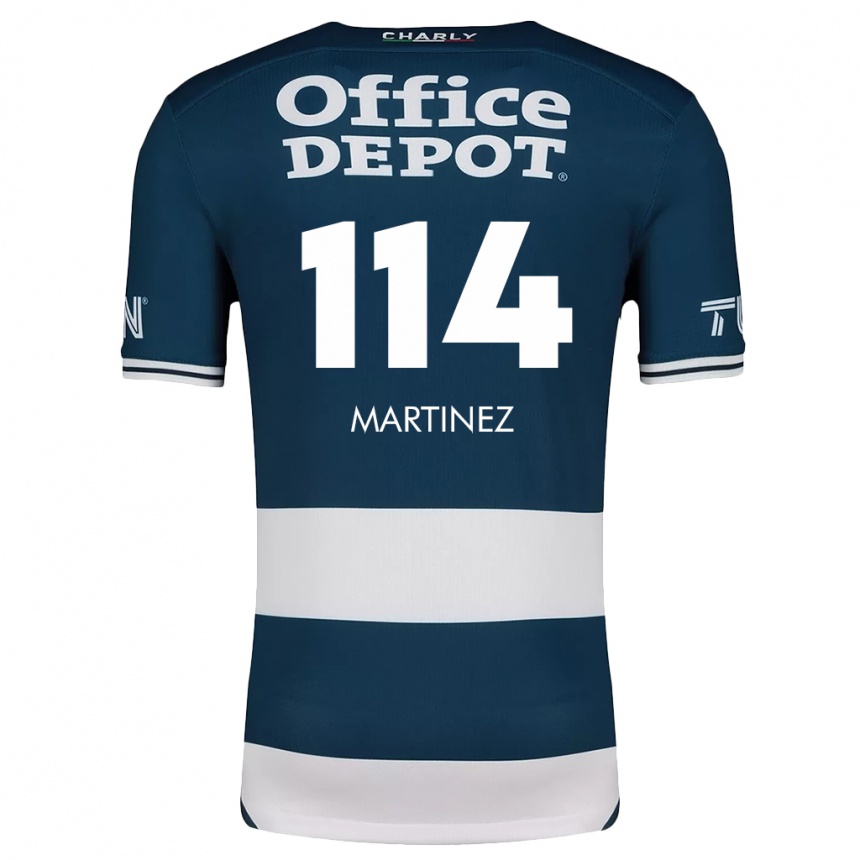 Vyrai Jesús Martínez #114 Mėlyna Balta Namų Marškinėliai 2024/25 T-Shirt