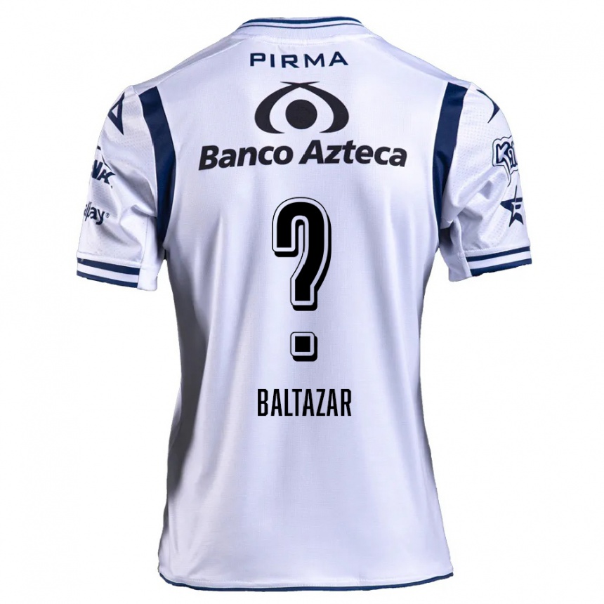 Vyrai Carlos Baltazar #0 Balta Tamsiai Mėlyna Namų Marškinėliai 2024/25 T-Shirt