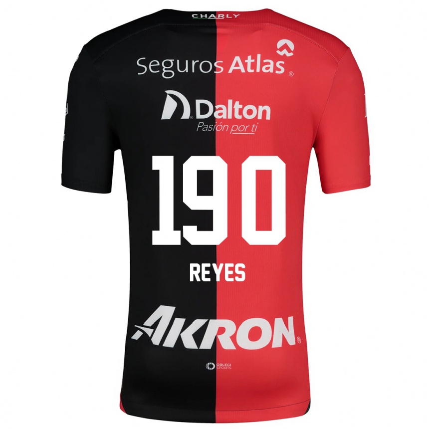 Vyrai Óscar Reyes #190 Raudona Juoda Namų Marškinėliai 2024/25 T-Shirt