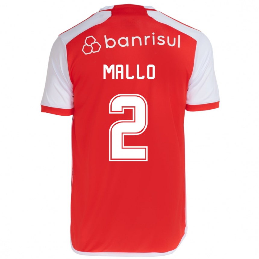 Vyrai Hugo Mallo #2 Raudona Balta Namų Marškinėliai 2024/25 T-Shirt